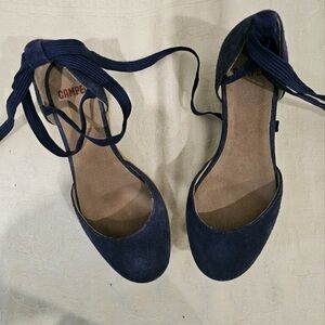 Deep royal blue camper sandals